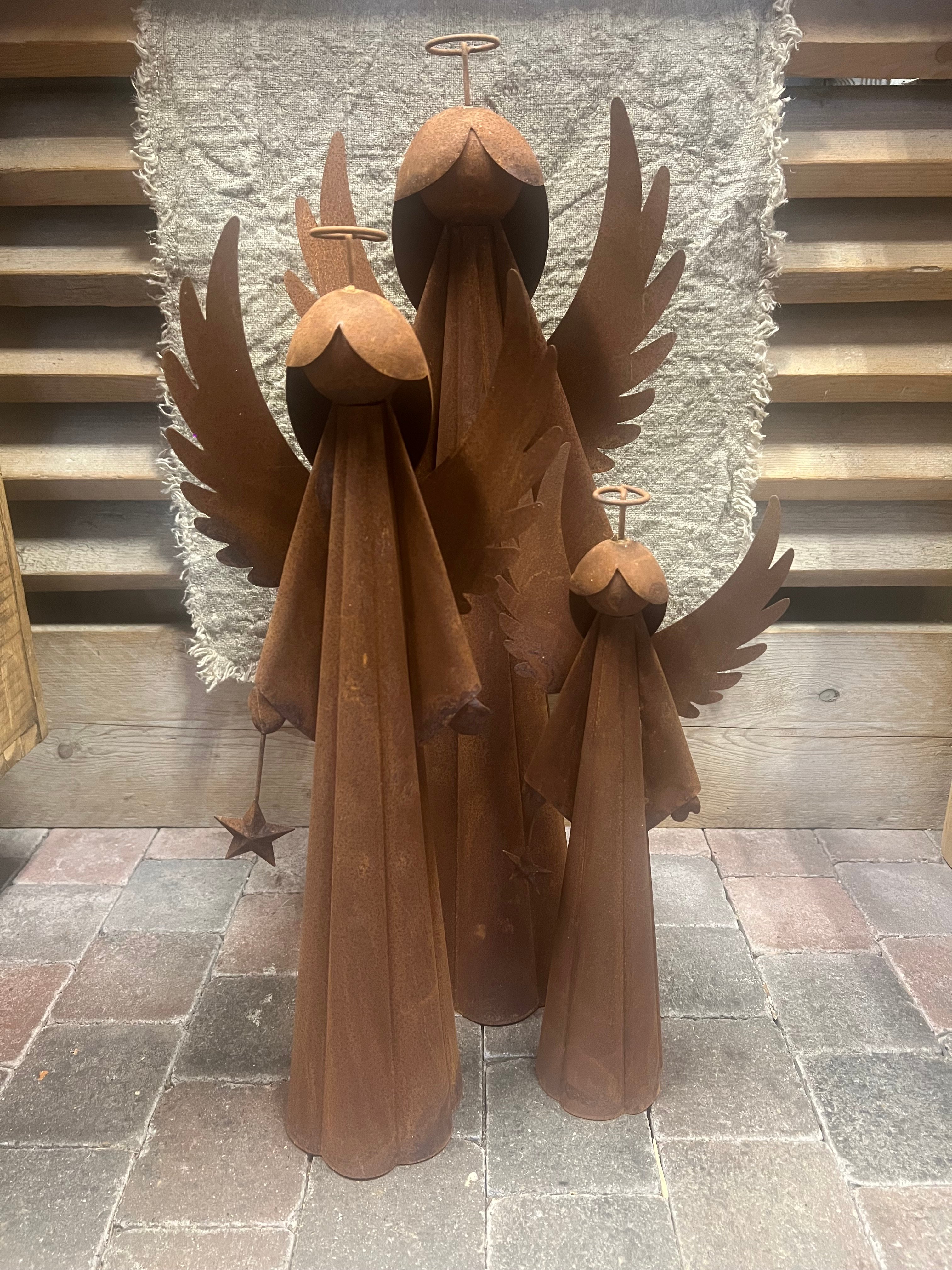 Rusty brown Angel M  > 20x11xh50 cm
