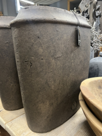Planter oval Edge luxury.   maj.brown  L. 34x15x36 cm