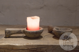 Candleholder " Spoon " Grey Finish