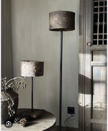 Vloerlamp “ Purna “ leemkap > h 130 cm