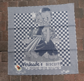 Theedoek / droogdoek " Verkade Biscuit "  65x65cm