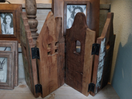 4-luik > huisjes ( oldwood ) 63x40cm