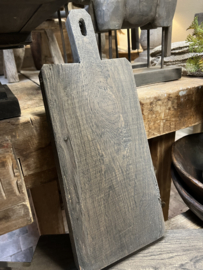 Houten snijplank / serveerplank grey > 42x18 cm