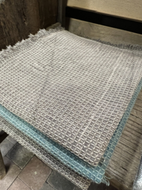 Thee- / droogdoek 70 x 50 > grijs fijne wafel