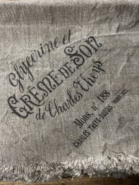 Shabby doek "Creme de Son " 45 x 45 cm