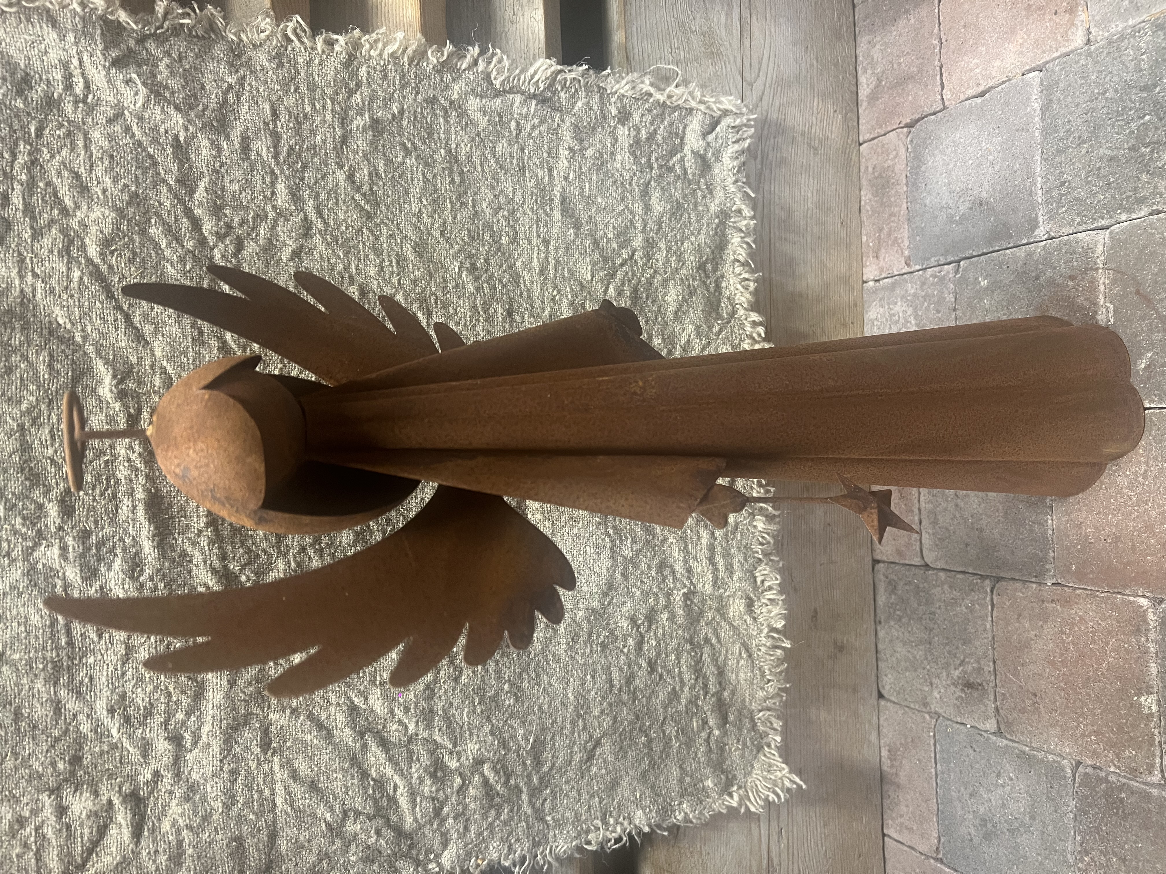 Rusty brown Angel M  > 20x11xh50 cm