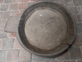 " Antique old bowl "  2) unieke oud houten schaal 