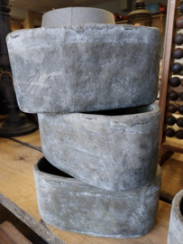 Pot Iron Stone ovaal (small) 28x16x13 cm