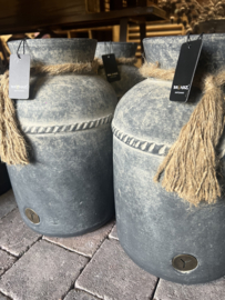 Vase Neck with Rope Ancient Clay > M > d20 x h30 cm