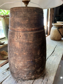 Unieke oude Kruik-Lampvoet van Be Uniq h 50 cm