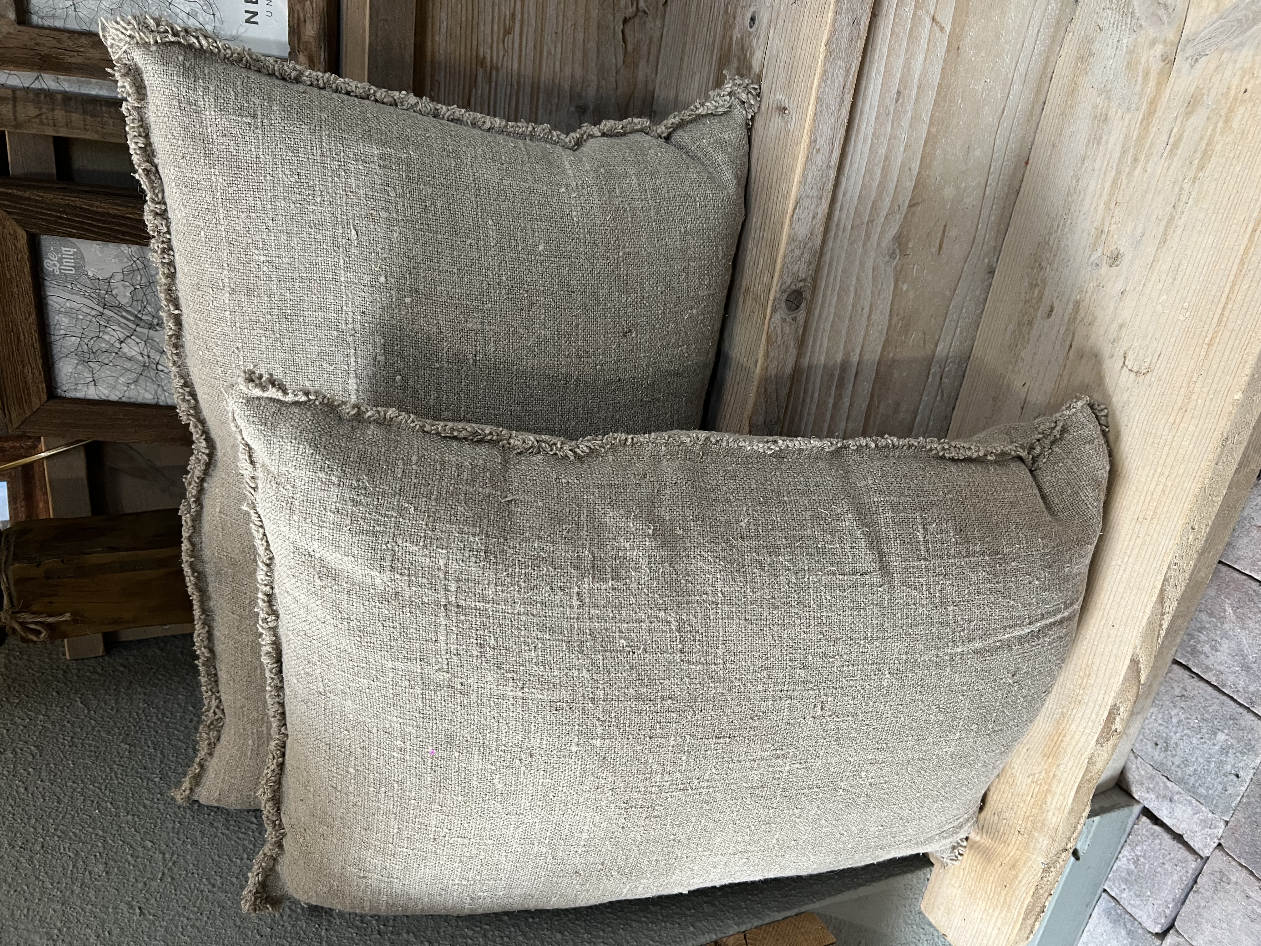 Shabby kussen 40 x 60 cm > blanco