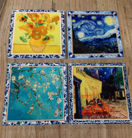 Onderzetters " Heinen " van Gogh 4 assorti