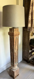 Pilaster vloerlamp-voet (oud & uniek ) h 120 cm