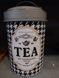 Opberg-bus Nostalgie " TEA " , Ø 13,5 x h 21,5 cm