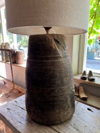 Unieke oude Kruik-Lampvoet van Be Uniq h 50 cm