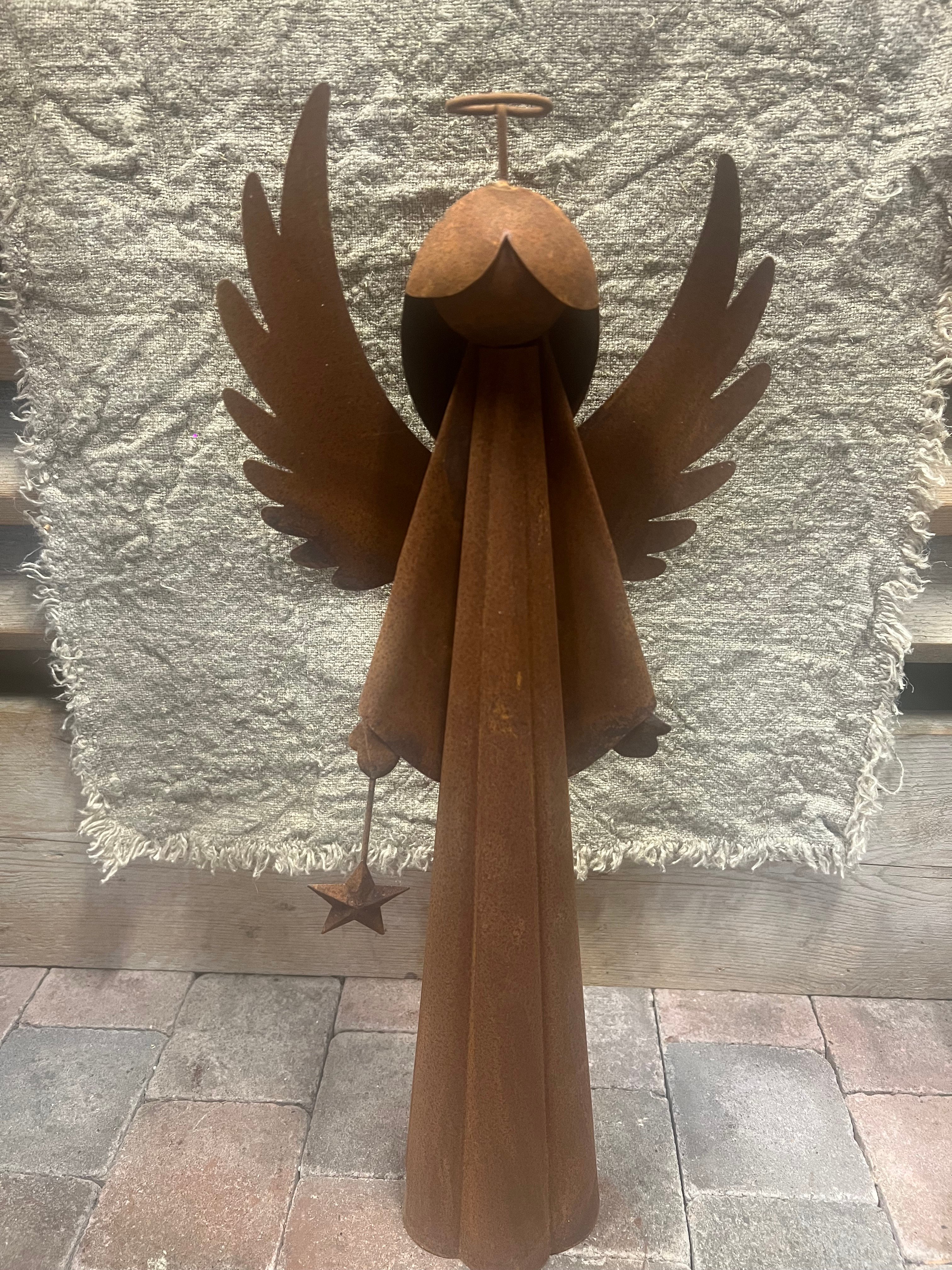 Rusty brown Angel M  > 20x11xh50 cm