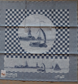 Thee-/droogdoek " Zaans Museum  - Monet "  65x65cm