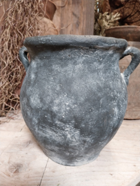 Gambla grey  flared JUG > 2 ears > 26x22x25 cm