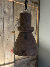 Hanglamp oud hout h 23