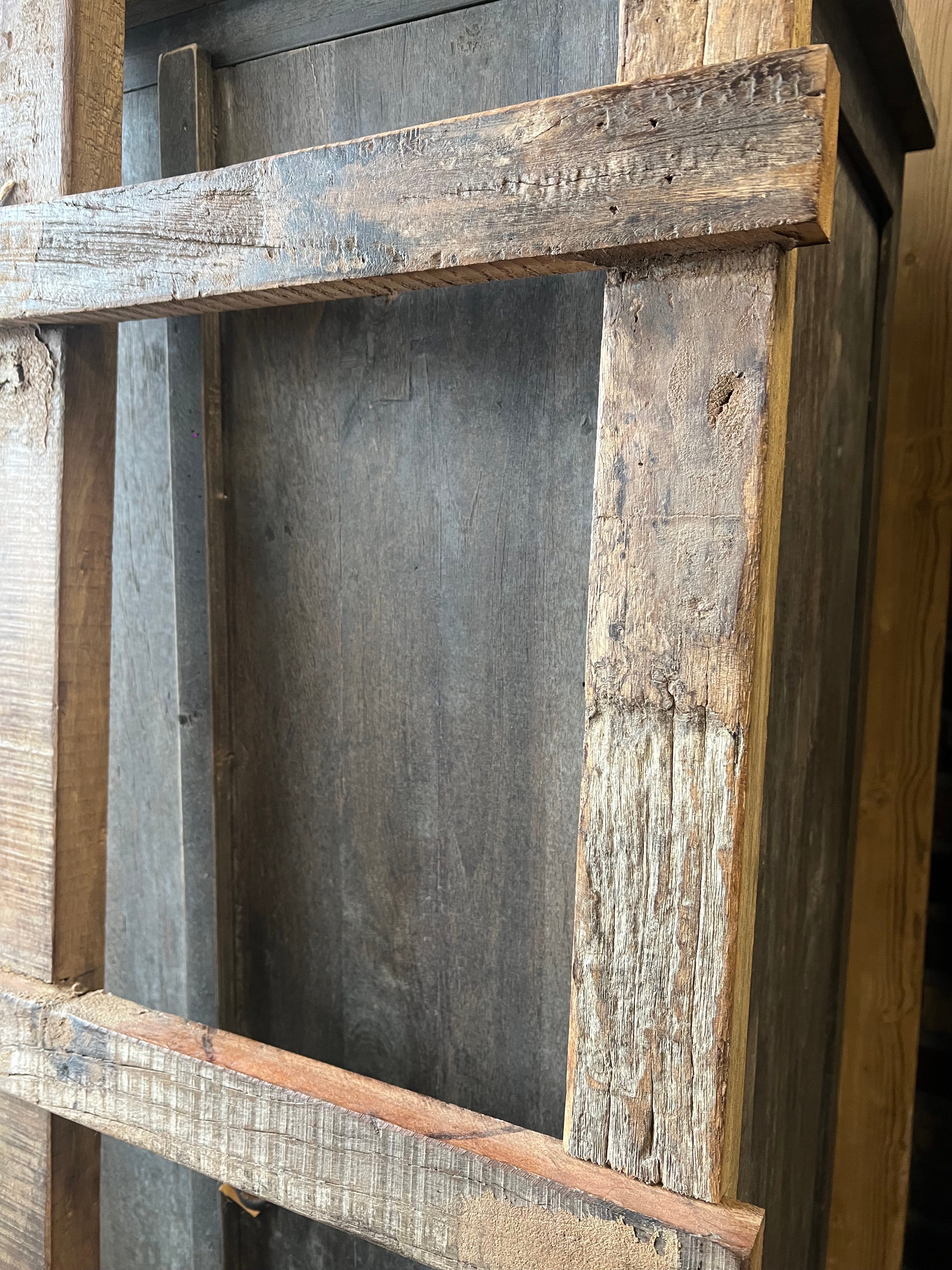 Decoratie ladder van hardhout 180 cm