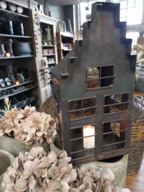 Metalen huis met trapgevel XL > h 40 cm