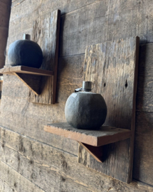 Wand Console van oud hout