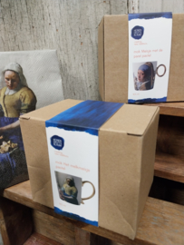 Mok " Heinen Delftsblauw  " > het Melkmeisje