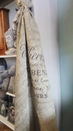 Shabby plaid " visitekaartje kleermaker " > 100 x 100 cm