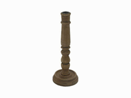 Kandelaar naturel hout > h 30 cm 