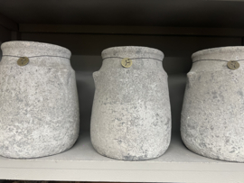 Bottle de Luxe Rustic-Grey  > M  d20xh26cm