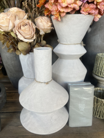 DK Lisboa Sand Vase Tube  Ø 21 x h 36 cm