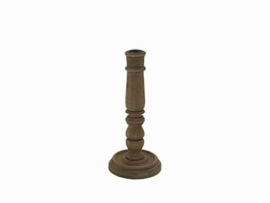 Kandelaar naturel hout > h 25 cm 