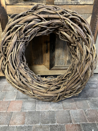 Krans XL grove wilg > natural brown > Ø 65 cm