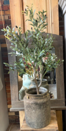 Stoere Pot in sobere kleurstelling Ø 28 x h 35 cm