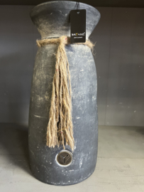 Jar with rope , Ancient Clay L . H35 cm