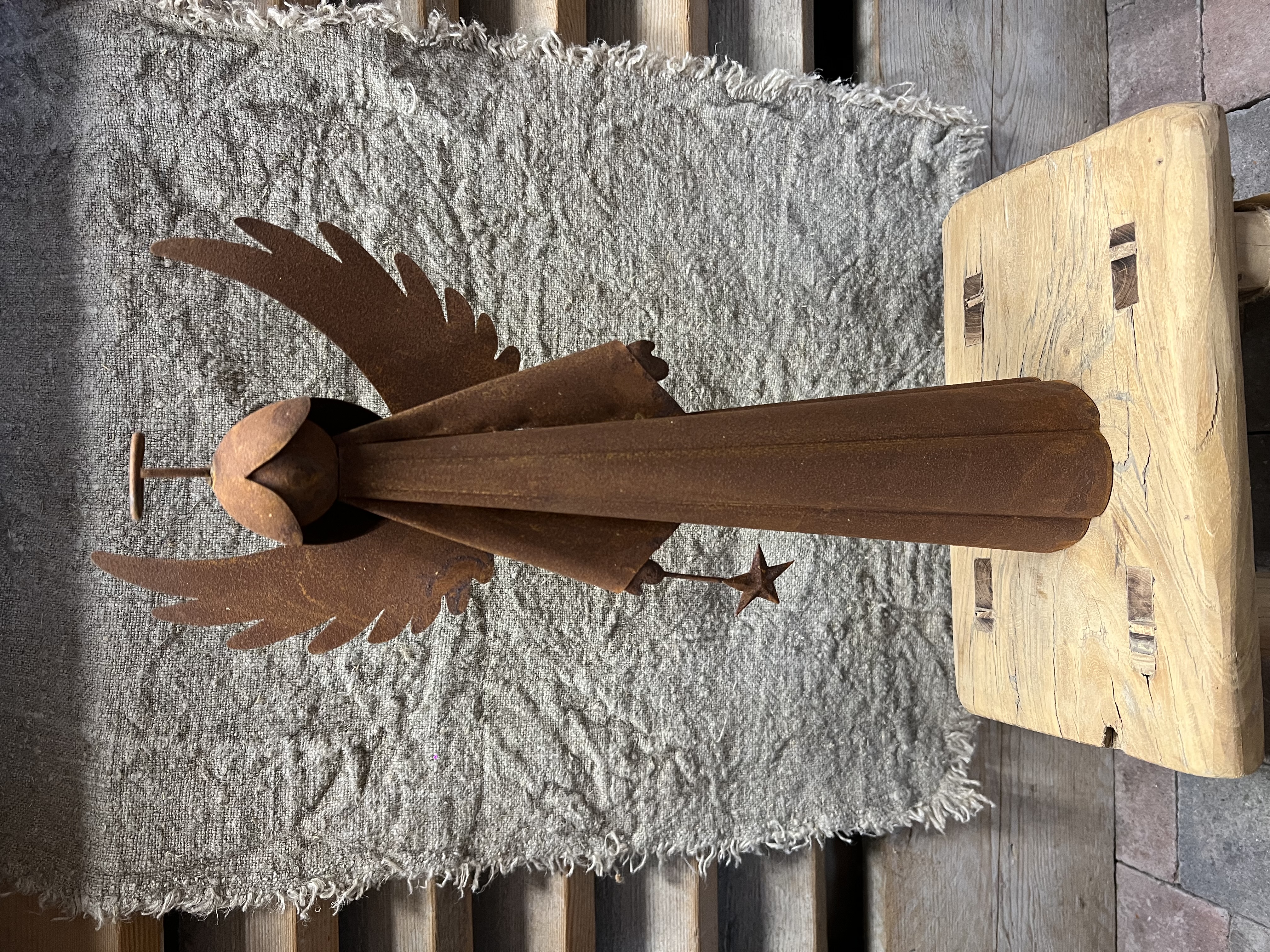Rusty brown Angel S > 16x9xh38cm