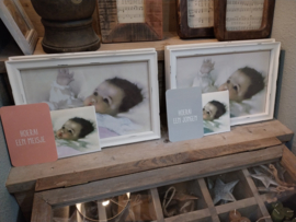 Lijst met afbeelding baby ( jongen ) 34 x 23,5 cm