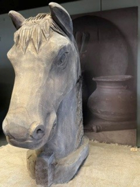Oldlook houten Paardshoofd > h 40 cm