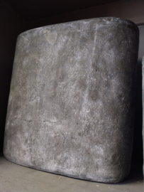 Pot Iron Stone Grey oval large 37x16x37 cm
