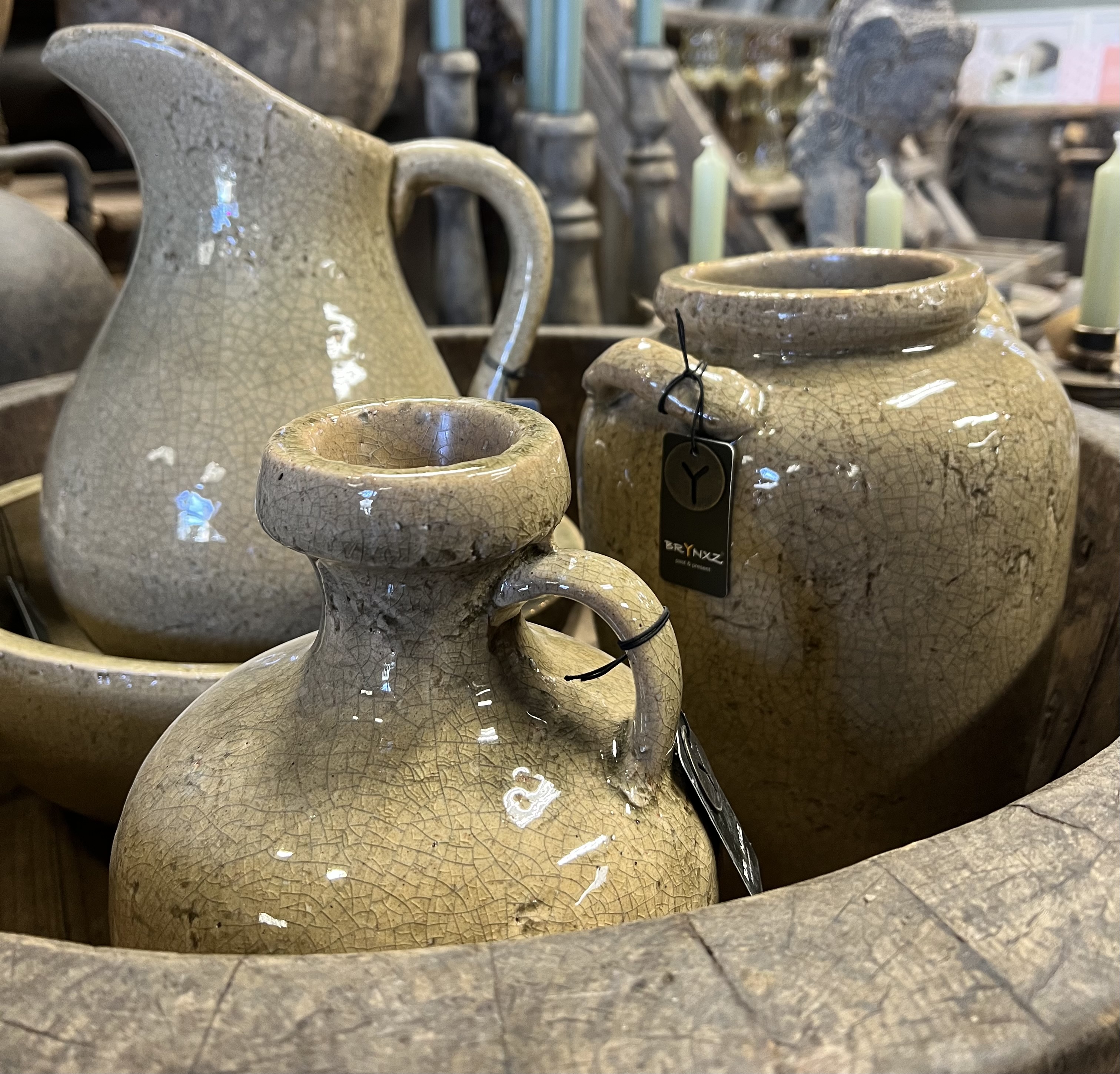 Jug Idylle Khaki Olive D.17 H.23