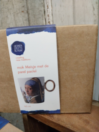 Mok " Heinen Delftsblauw  " > Meisje met de Parel.