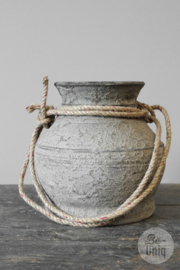 Jar " Vernon " met touw >  30 x 30 cm