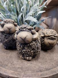 Set of 3 Sheep classic majestic brown