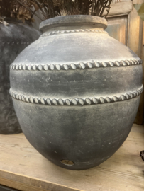 Jar Relief Deluxe Ancient Clay L > d35 x h40 cm