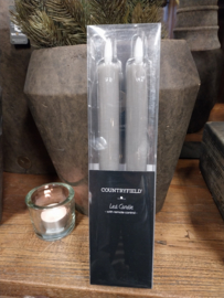 Kaars > Diner > LED > grey  lengte 25 cm + afstandsbediening