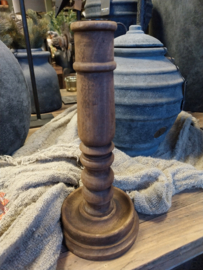 Kandelaar naturel hout > h 30 cm 