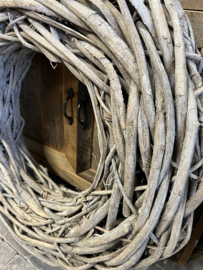 Krans XL grove wilg > greywashed > Ø 65 cm