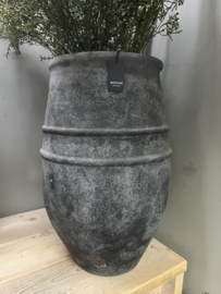 Planter One Line > Stone Black > L ,  d33 x h52 cm