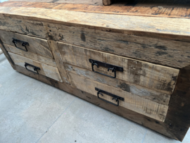 Salontafel ( veel opbergruimte ) truckwood 120x65x50 cm