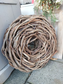 Krans Ø 50 cm grove wilg naturel (bruin)